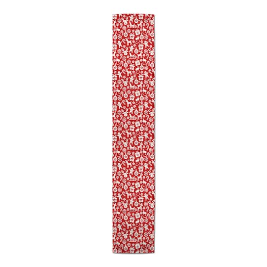 72" Christmas Icons Table Runner